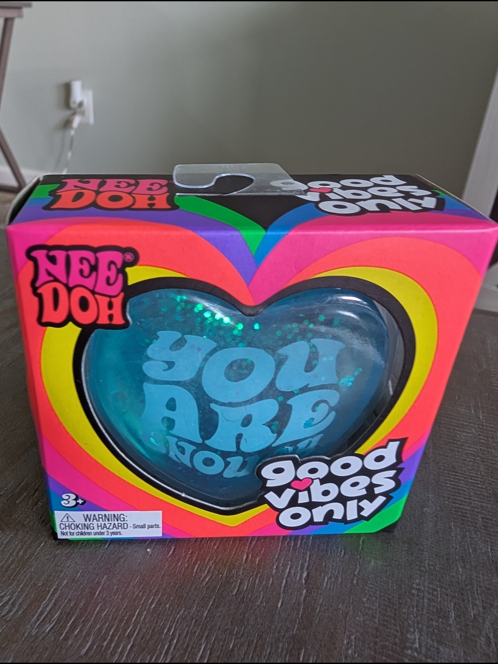 Nee Doh Blue Heart- "You Are Enough"